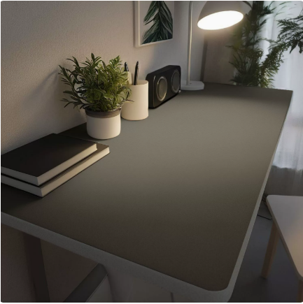 Waterproof PU leather desk pad mat on modern desk - original product photo
