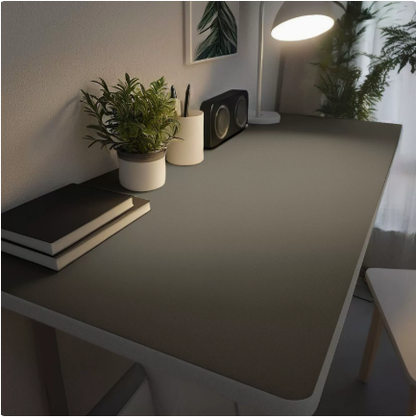 Waterproof PU leather desk pad mat on modern desk - original product photo